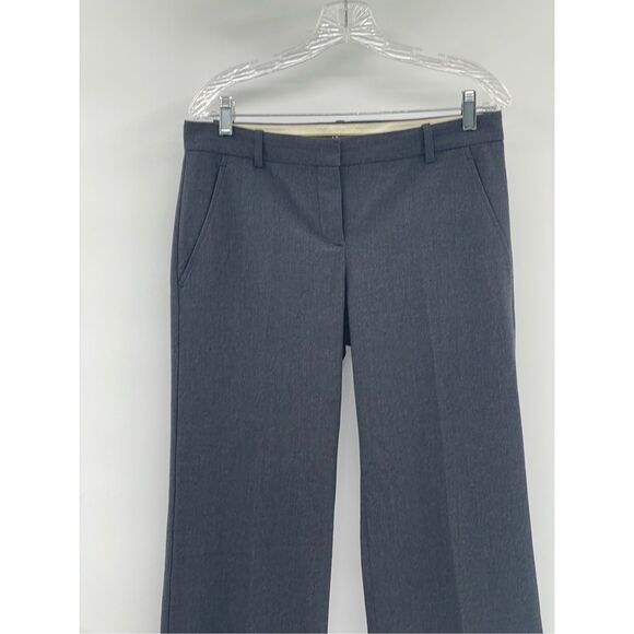 Theory Dress Pants Women Size 8 Gray Flare Leg Wool - Picture 3 of 11